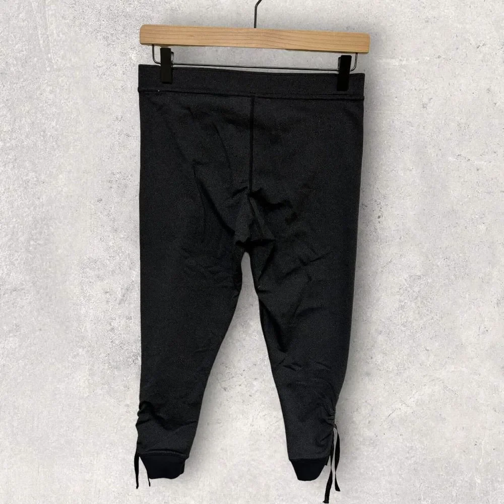 Lululemon‎ Women's Athletic Crop Leggings Ankle Tie Charcoal Gray Size 6